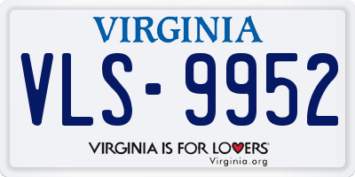 VA license plate VLS9952