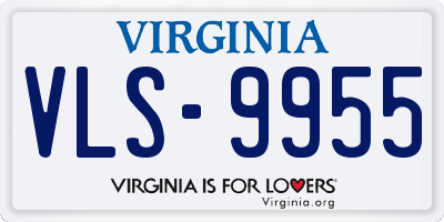 VA license plate VLS9955