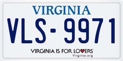 VA license plate VLS9971
