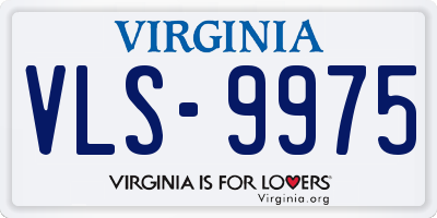 VA license plate VLS9975