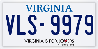 VA license plate VLS9979