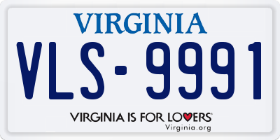 VA license plate VLS9991