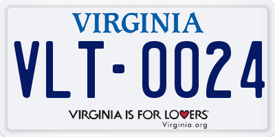 VA license plate VLT0024
