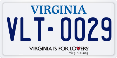 VA license plate VLT0029