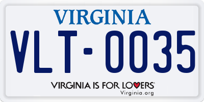 VA license plate VLT0035