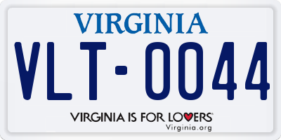 VA license plate VLT0044
