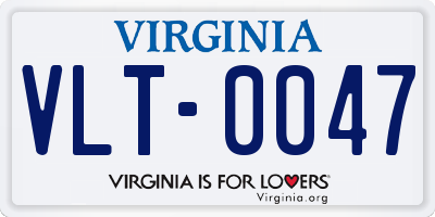 VA license plate VLT0047