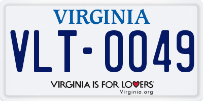VA license plate VLT0049