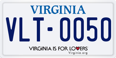 VA license plate VLT0050