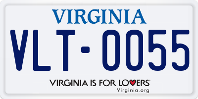 VA license plate VLT0055