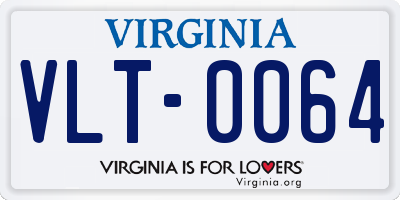 VA license plate VLT0064