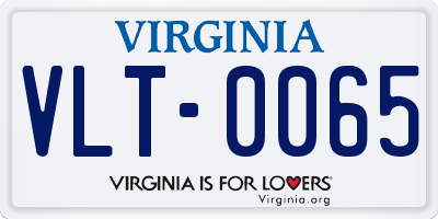 VA license plate VLT0065