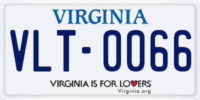 VA license plate VLT0066