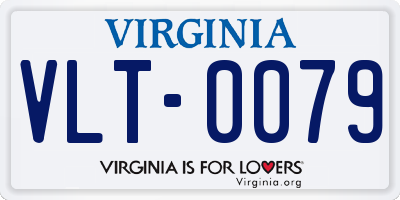 VA license plate VLT0079