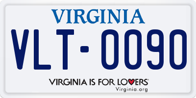 VA license plate VLT0090