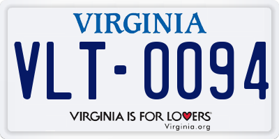 VA license plate VLT0094