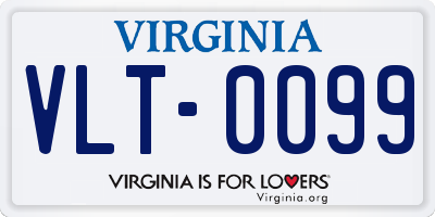 VA license plate VLT0099