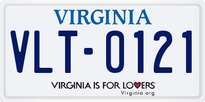 VA license plate VLT0121