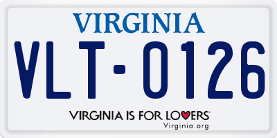 VA license plate VLT0126