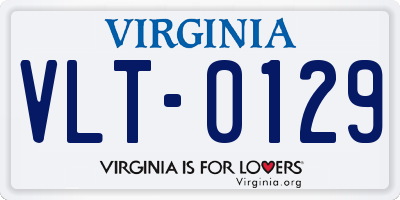 VA license plate VLT0129