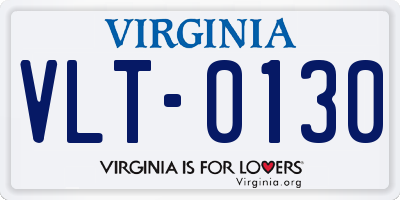 VA license plate VLT0130