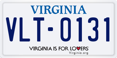 VA license plate VLT0131