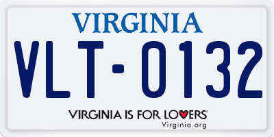 VA license plate VLT0132