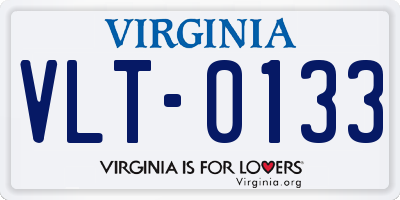 VA license plate VLT0133