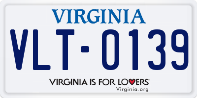 VA license plate VLT0139