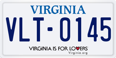VA license plate VLT0145