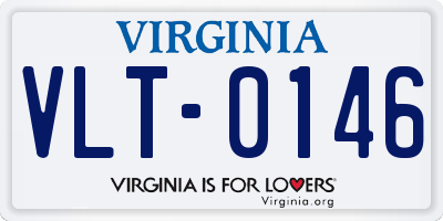 VA license plate VLT0146