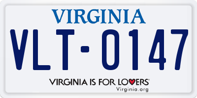 VA license plate VLT0147