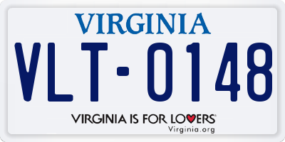 VA license plate VLT0148