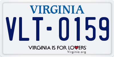VA license plate VLT0159