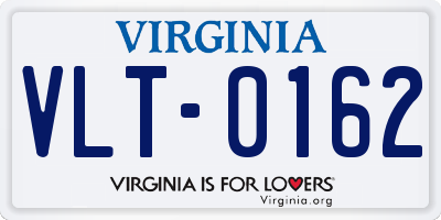 VA license plate VLT0162