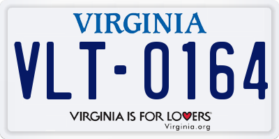 VA license plate VLT0164