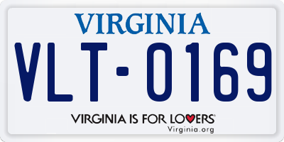 VA license plate VLT0169