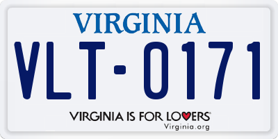 VA license plate VLT0171