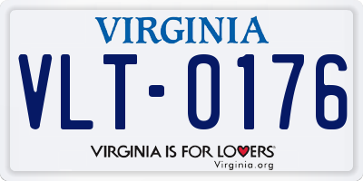 VA license plate VLT0176