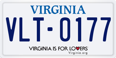 VA license plate VLT0177