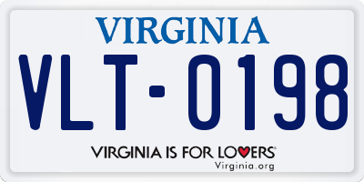 VA license plate VLT0198