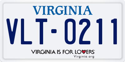 VA license plate VLT0211