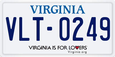 VA license plate VLT0249