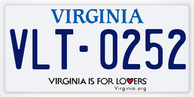 VA license plate VLT0252