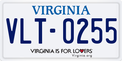 VA license plate VLT0255