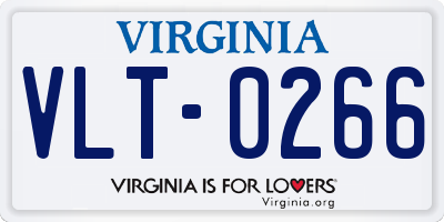 VA license plate VLT0266