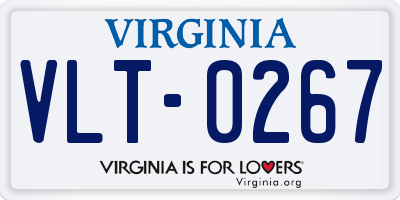 VA license plate VLT0267