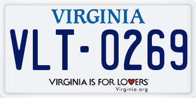 VA license plate VLT0269