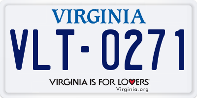 VA license plate VLT0271