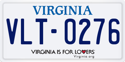 VA license plate VLT0276